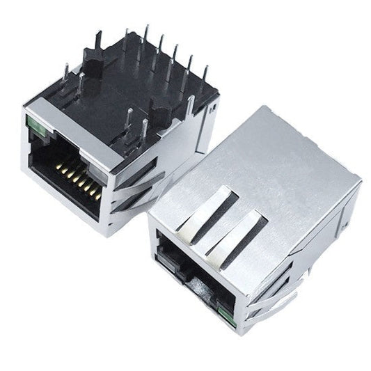 TW1922G8NL, 1000 Base Gigabit RJ45 with Transformer Tab Down with Green&Yellow/ Green Led - TeleWire Technology