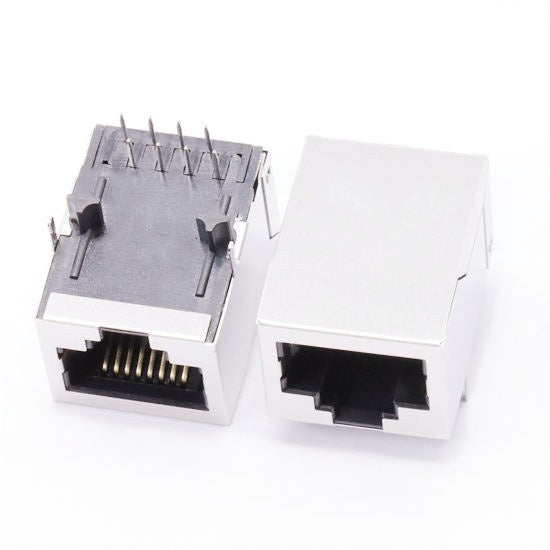 RJ45 jack connector No transformer tab down - No LEDs - Main View