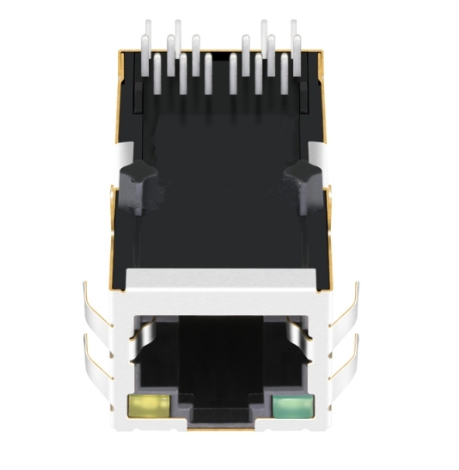 TW1K0772AHNL, 10G Base Ethernet RJ45 MagJack Tab Up with Green/Yellow Led - TeleWire Technology