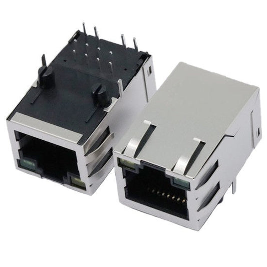 TW2123AGNL, 10/100 Base Ethernet MagJack RJ45 Tab Up with Yellow/ Green Led - TeleWire Technology