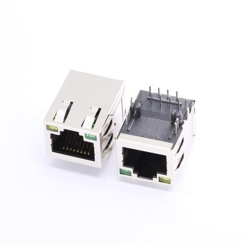TW27323ADNL, 10/100 Base RJ45 MagJack Tab Up with Yellow/ Green Led - TeleWire Technology