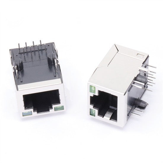 RJ45 Jack Connector without Transformer Tab Up - TWE612NFNL - Main View