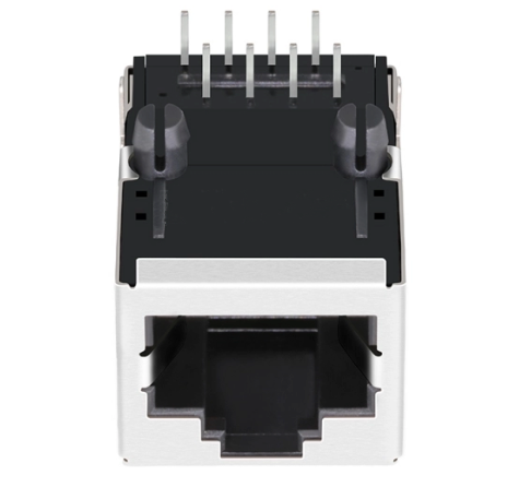 RJ45 Modular Jack Connector without Transformer Tab Up - TWE612DNL - Second View