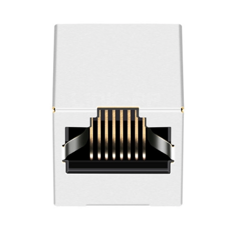 Vertical RJ45 Modular Jack with Transformer Tab Up - TWE791XDNL - Second View