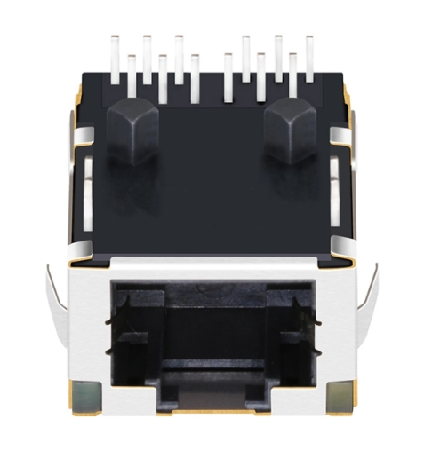 TWL8147AGNL, 1000 Base Gigabit Low-Profile RJ45 with Transformer Tab Up with Yellow/ Green Led - TeleWire Technology