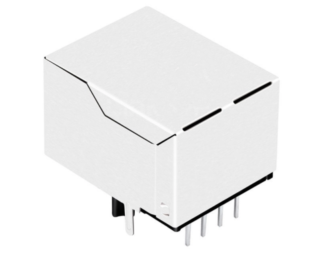 RJ45 jack connector No transformer tab down - No LEDs - Third View