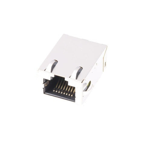 TWL20071CNL, 10/100 Base SMT Low-Profile RJ45 with Transformer with PoE Tab Up without Led - TeleWire Technology