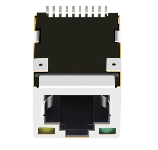 TW2051BBNL, 10/100 Base SMT RJ45 with Transformer Tab Up with Green/ Yellow Led - TeleWire Technology