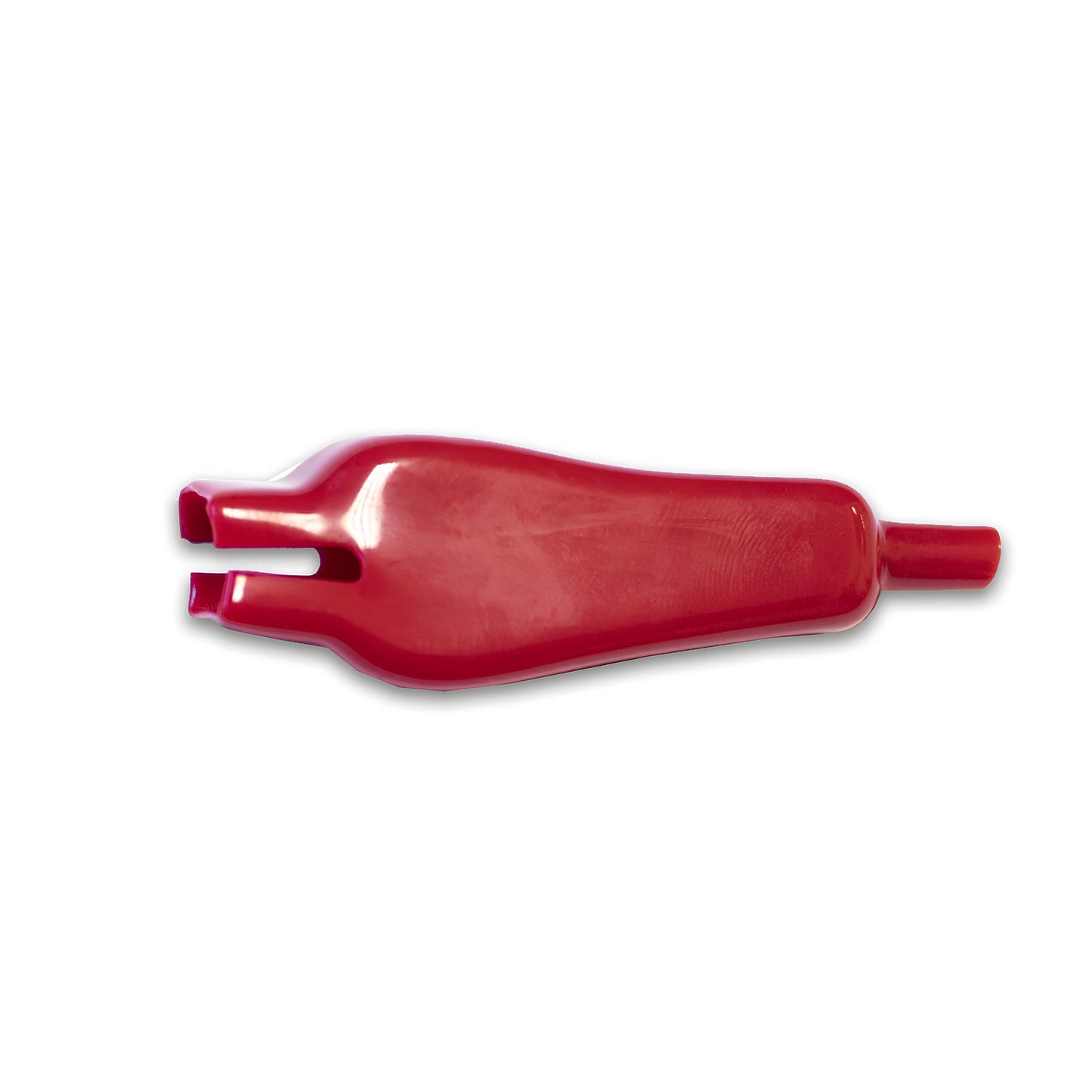 Fitted, flexible PVC insulator for TW-39 Series Clips, compatible with Mueller BU-27 Series, red color